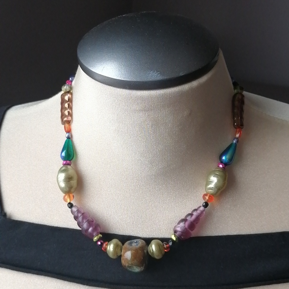 Vintage Artisan Necklace Teresa Goodall Collectible Bohemian